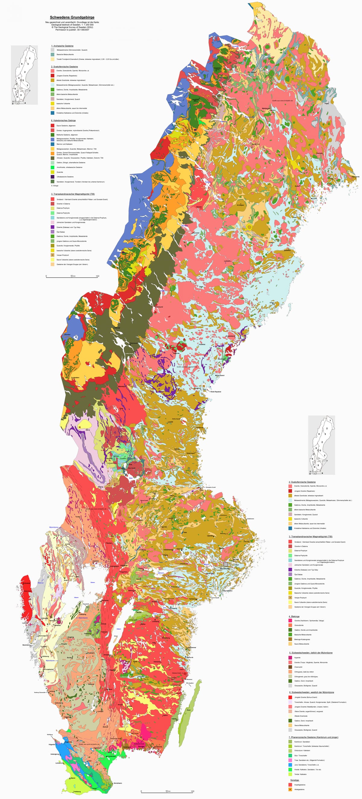 carte géologique de la carte
