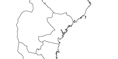 Carte de contour de la Suède