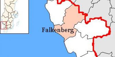 Carte de Falkenberg Suède