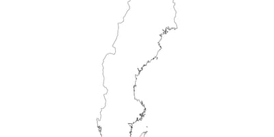 Carte de la Suède vecteur