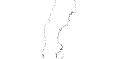Carte de la Suède vecteur